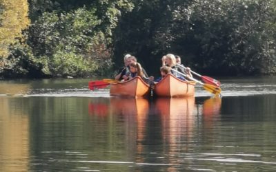 Kanufahrt auf der Lahn